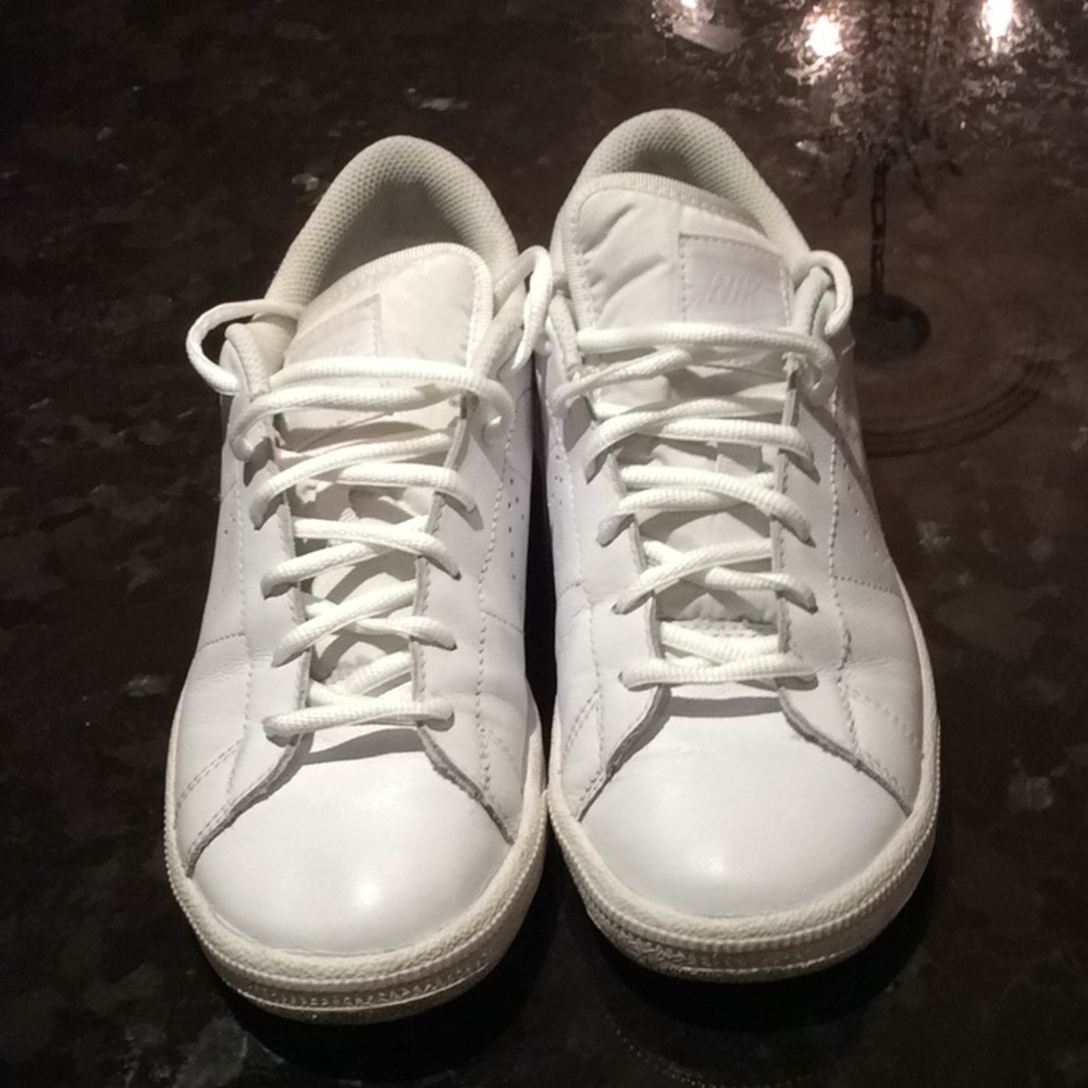 Nike white running shoes